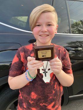NMS 5th grader Talyn Knight was the winner of the Wetzel County Spelling Bee. Congratulations Tylan!