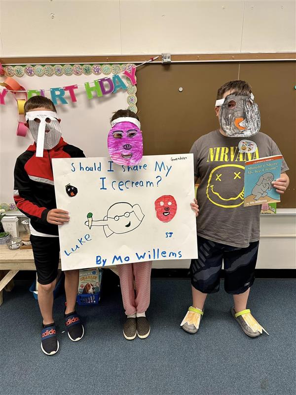 Mrs. Barcus’ class and their Readers Theater!  It was a delight watching them!