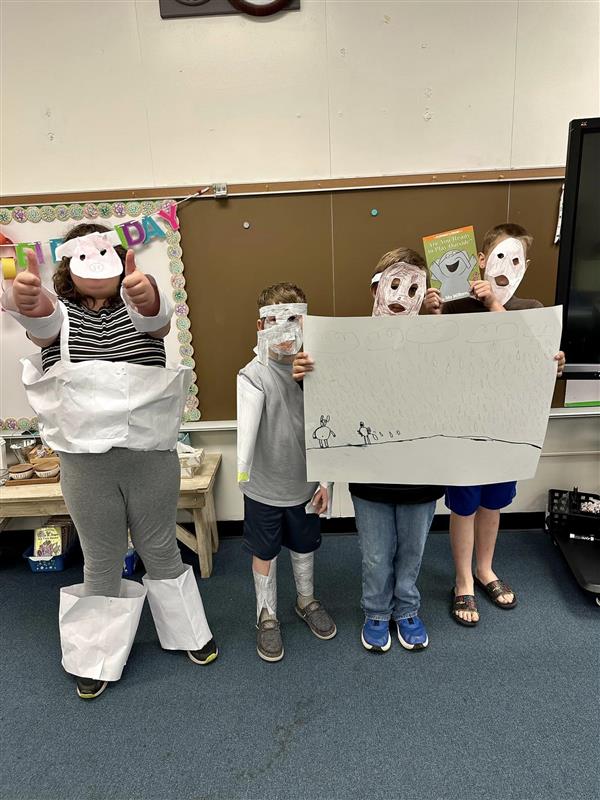 Mrs. Barcus’ class and their Readers Theater!  It was a delight watching them!