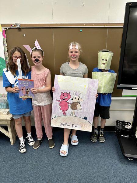 Mrs. Barcus’ class and their Readers Theater!  It was a delight watching them!