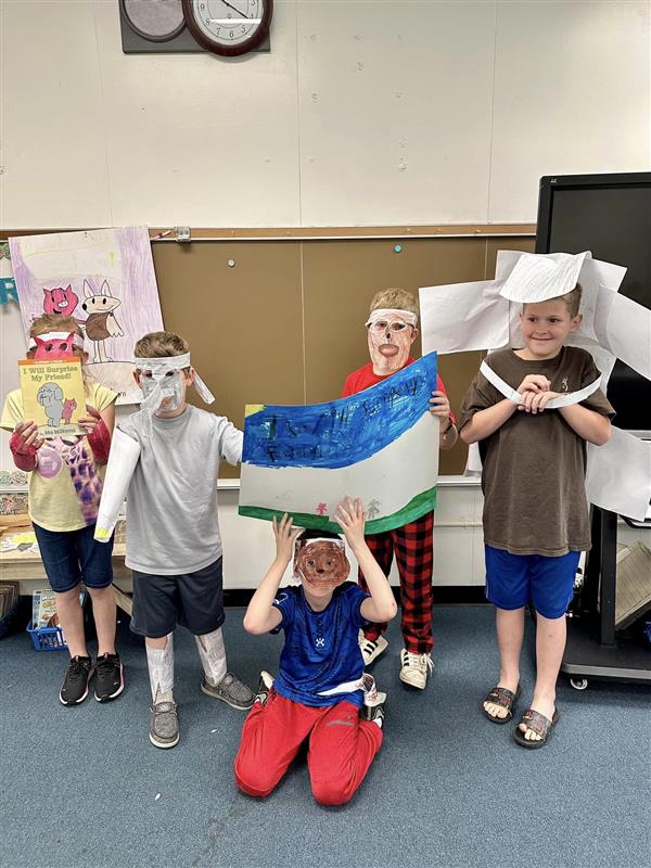 Mrs. Barcus’ class and their Readers Theater!  It was a delight watching them!