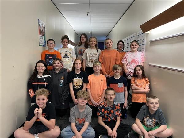 Orange was the color of choice for students observing Limb Difference Day. 🧡